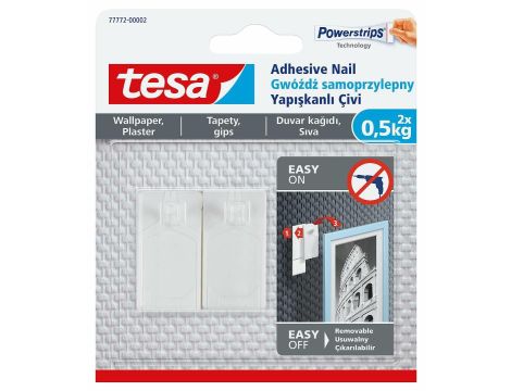TESA GWÓŹDŹ SAMOPRZYLEPNY DO TAPET 0,5KG - 2