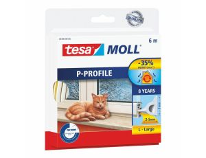 TESA USZCZELKA BIAŁA P - 6m 9mm