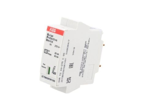 2CTB803876R1000 Wkładka odgromnika Typ T2 , 1 biegunowy In 8/20us: 40kA -4080C
