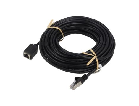 GOOBAY-91885 Przedłużacz RJ45 F/UTP 5e linka Cu PVC czarny 10m 26AWG
