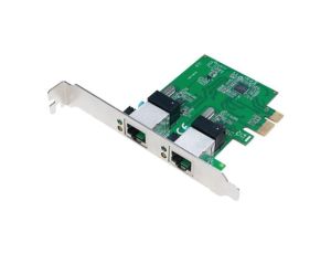 Karta komputerowa: PCIe, RJ45 gniazdo x2, PCI Express 2.0 PC0075