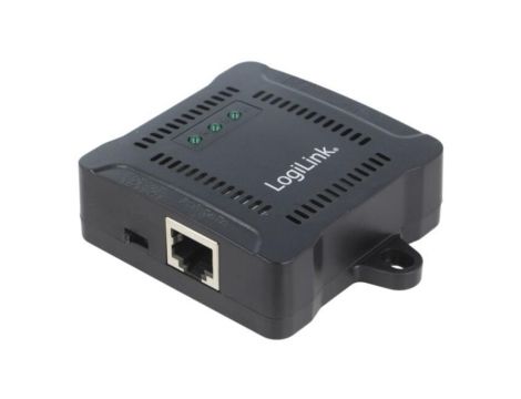POE005 Zasilacz PoE, 10/100/1000Mbps, half duplex, czarny