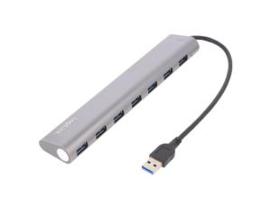 UA0308 Hub USB, USB A gniazdo x7, USB A wtyk, USB 3.0, PnP, 5Gbps