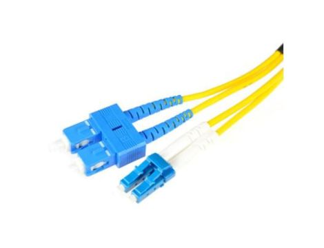 PATCHCORD ŚWIATŁOWODOWY SM SC/UPC-LC/UPC DUPLEX 1m