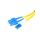 PATCHCORD ŚWIATŁOWODOWY SM SC/UPC-LC/UPC DUPLEX 1m