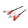 Kabel łączący stereo, cinch z przejściówką - Długość kabla 1.5 m