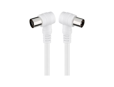 Kabel antenowy kątowy ( 70 dB), podwójne ekranowanie - Długość kabla 10 m