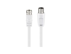 Kabel przyłączeniowy SAT/antenowy ( 70 dB), podwójne ekranowanie - Długość kabla 2.5 m