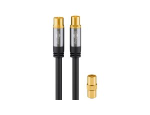 Telewizyjny kabel antenowy (typ 135 dB), poczwórne ekranowanie - Długość kabla 10 m