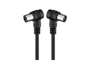 Kabel antenowy kątowy ( 70 dB), podwójne ekranowanie - Długość kabla 2.5 m