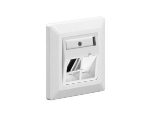 Ramka montażowa do gniazd Keystone Jack - Wersja kolorystyczna Biały