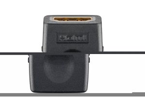 Adapter HDMI™, pozłacany - Wersja kolorystyczna Czarny