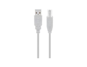 Kabel USB 2.0 Hi-Speed, Szary - Długość kabla 5 m
