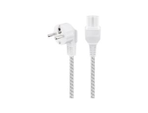 Kabel przyłączeniowy do urządzeń grzewczych, 2 m, biało-srebrny - Długość kabla 2 m