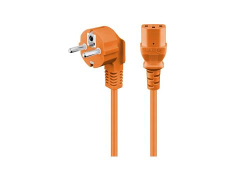 Kabel przyłączeniowy kątowy do urządzeń chłodniczych, 2 m, pomarańczowy - Długość kabla 2 m