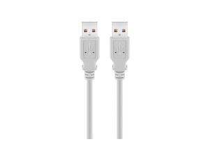 Kabel USB 2.0 Hi-Speed 3 m, Szary - Długość kabla 3 m