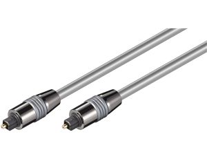 Toslink kabel 6mm z metalowych złączy - Długość kabla 3 m