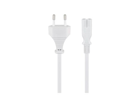 Kabel przyłączeniowy z wtyczką Euro, 3 m, biały - Długość kabla 3 m