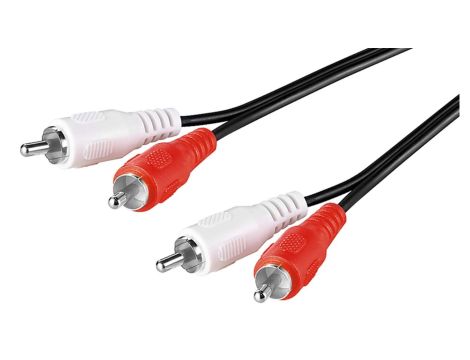 Kabel łączący stereo 2 x cinch - Długość kabla 15 m
