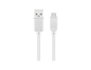 Kabel USB 2.0 Hi-Speed, Biały - Długość kabla 1.8 m