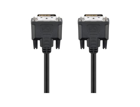 Kabel DVI-D Full HD Dual Link, nikiel - Długość kabla 1.8 m