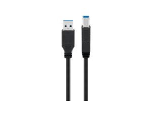 Kabel USB 3.0 Superspeed, czarny - Długość kabla 0.25 m