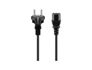 Kabel przyłączeniowy do urządzeń chłodniczych, 2 m, czarny - Długość kabla 2 m