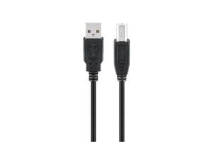 Kabel USB 2.0 Hi-Speed, Czarny - Długość kabla 1 m