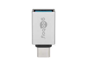 USB-C™/ USB A OTG SuperSpeed ​​Adapter do podłączenia kabli ładowania 3.0 srebrny - Wersja kolorystyczna Srebrny