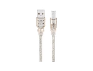 Kabel USB 2.0 Hi-Speed, Przezroczysty - Długość kabla 1 m