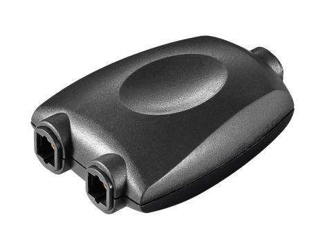 Cyfrowy rozdzielacz audio Toslink 1 na 2 czarny - Wersja kolorystyczna Czarny