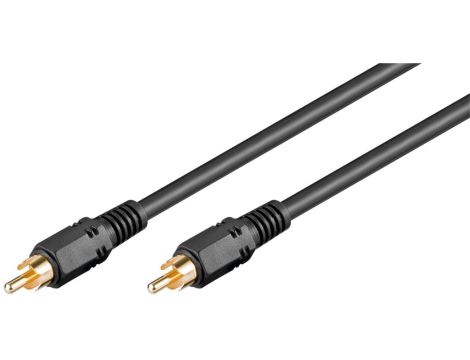 Koncentryczny, cyfrowy kabel łączący audio, cinch S/PDIF, podwójnie ekranowany - Długość kabla 5 m