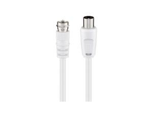 Kabel przyłączeniowy SAT/antenowy ( 70 dB), podwójne ekranowanie - Długość kabla 2.5 m