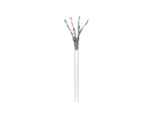 CAT 6 kabel sieciowy, S/FTP (PiMF), biały - Długość kabla 305 m