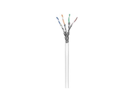 CAT 6 kabel sieciowy, S/FTP (PiMF), biały - Długość kabla 305 m