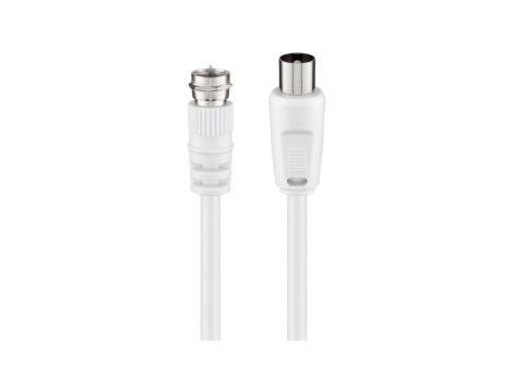 Kabel przyłączeniowy SAT/antenowy ( 70 dB), podwójne ekranowanie - Długość kabla 1.5 m