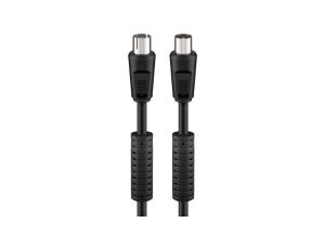 Kabel antenowy (80 dB), filtr ferrytowy, podwójne ekranowanie - Długość kabla 2.5 m