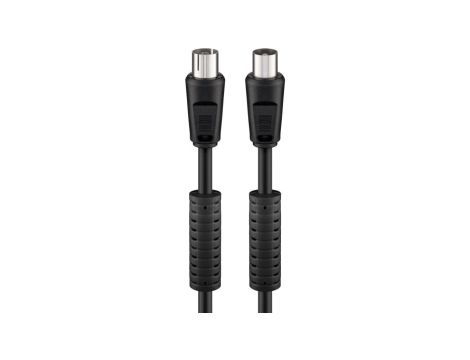 Kabel antenowy (80 dB), filtr ferrytowy, podwójne ekranowanie - Długość kabla 2.5 m