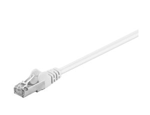 CAT 5e Kabel łączący, F/UTP, biały - Długość kabla 0.5 m