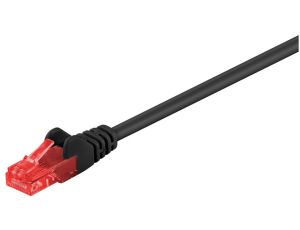 CAT 6Kabel łączący, U/UTP, czarny - Długość kabla 2 m
