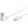 CAT 5eKabel łączący 1x 90 pod kątem,U/UTP, Biały - Długość kabla 0.5 m