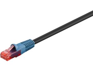 CAT 6 Kabel łączący,U/UTP, czarny - Długość kabla 40 m