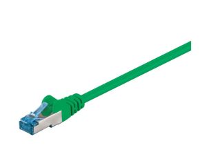CAT 6AKabel łączący, S/FTP (PiMF), Zielony - Długość kabla 0.25 m