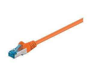 CAT 6AKabel łączący, S/FTP (PiMF), Pomarańczowy - Długość kabla 1 m
