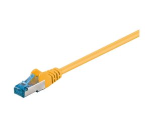 CAT 6AKabel łączący, S/FTP (PiMF), Żółty - Długość kabla 15 m