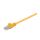 CAT 5e Kabel łączący, U/UTP, Żółty - Długość kabla 0.5 m