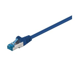 CAT 6AKabel łączący, S/FTP (PiMF), Niebieski - Długość kabla 0.25 m