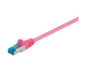 CAT 6AKabel łączący, S/FTP (PiMF), Purpurowy - Długość kabla 1.5 m