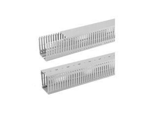 Kanał grzebieniowy 40x60mm szary korytko kablowe z pokrywą PROMEX / 2 m /