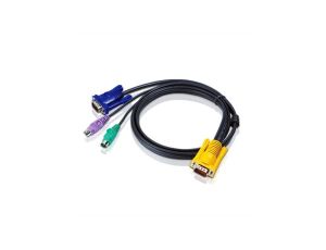 ATEN 2L-5203P Kabel KVM VGA PS/2, czarny, 3 m
